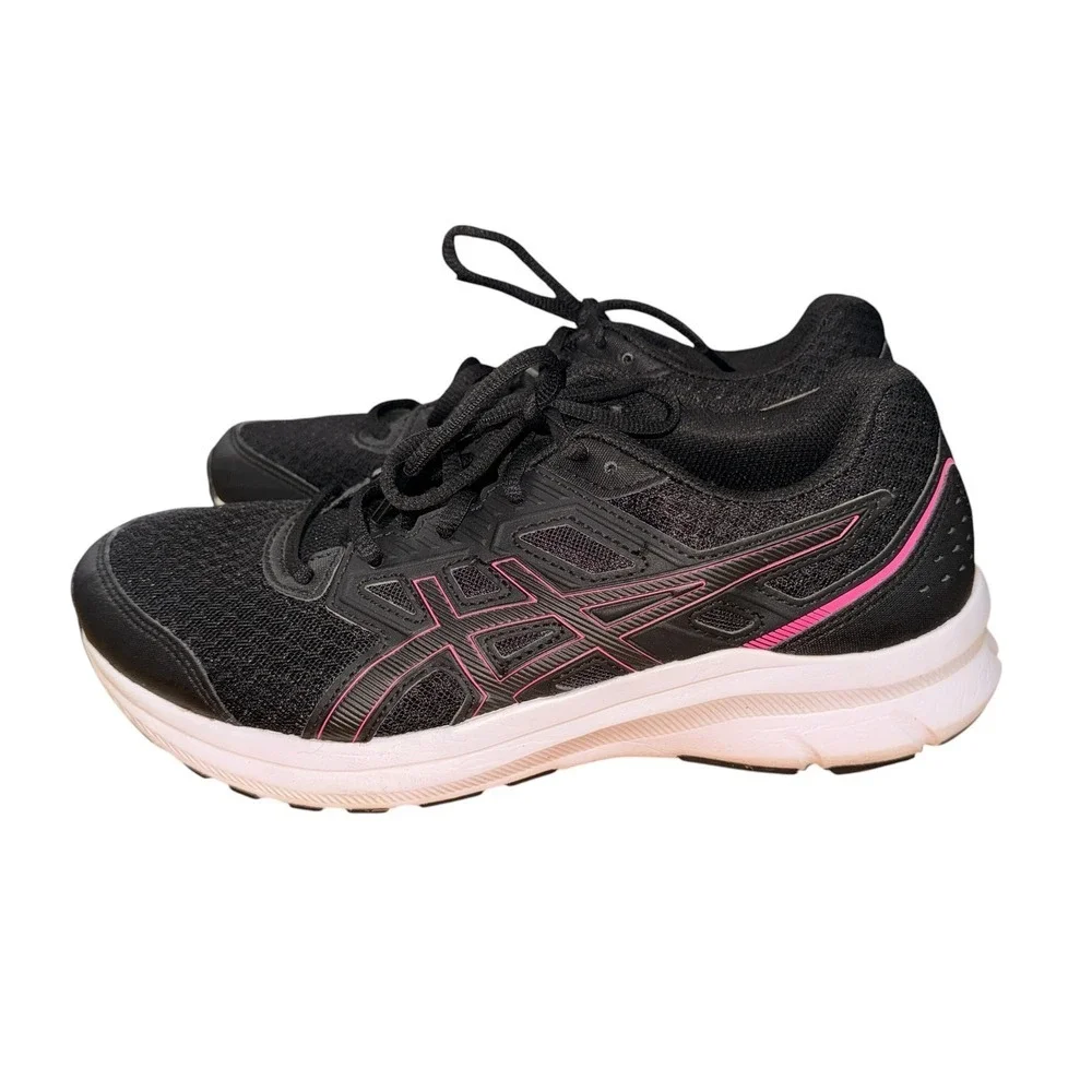 ASICS Gel-Excite 8‎ Running Shoes Womens 8.5 Wide Pre-Owned Sneakers Black Pink